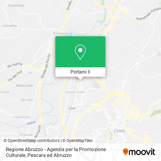 Mappa Regione Abruzzo - Agenzia per la Promozione Culturale