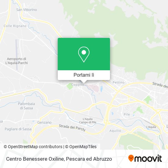 Mappa Centro Benessere Oxiline