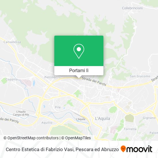 Mappa Centro Estetica di Fabrizio Vasi