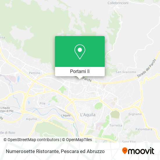 Mappa Numerosette Ristorante
