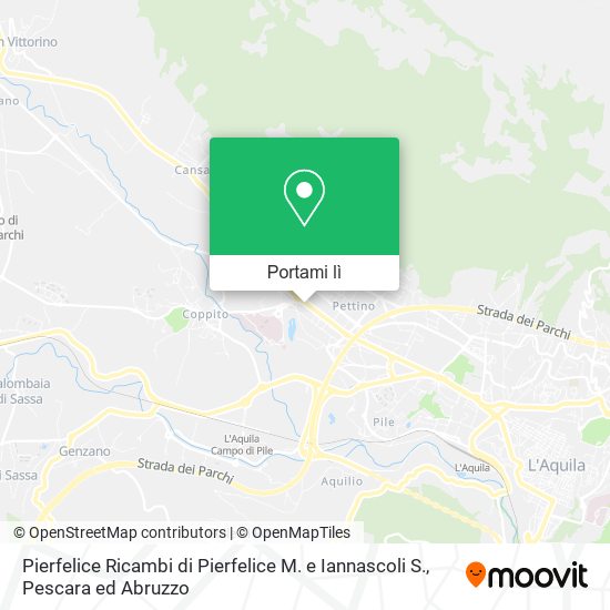 Mappa Pierfelice Ricambi di Pierfelice M. e Iannascoli S.