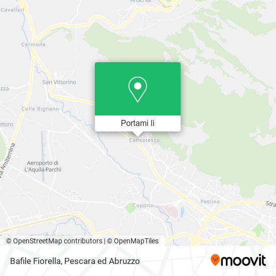 Mappa Bafile Fiorella