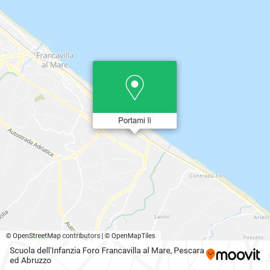 Mappa Scuola dell'Infanzia Foro Francavilla al Mare