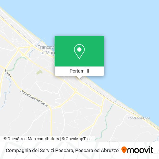 Mappa Compagnia dei Servizi Pescara