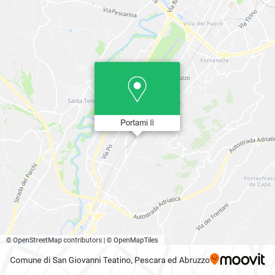 Mappa Comune di San Giovanni Teatino