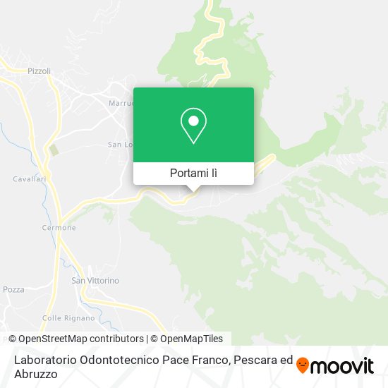 Mappa Laboratorio Odontotecnico Pace Franco
