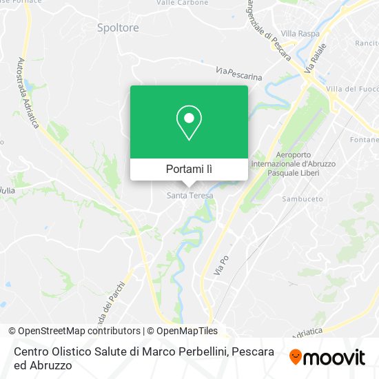 Mappa Centro Olistico Salute di Marco Perbellini