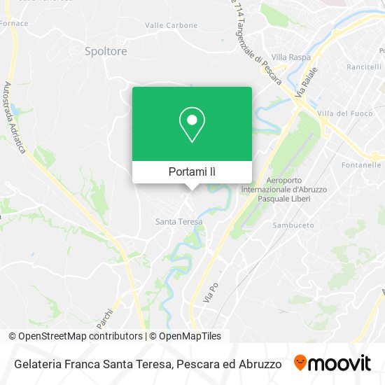 Mappa Gelateria Franca Santa Teresa