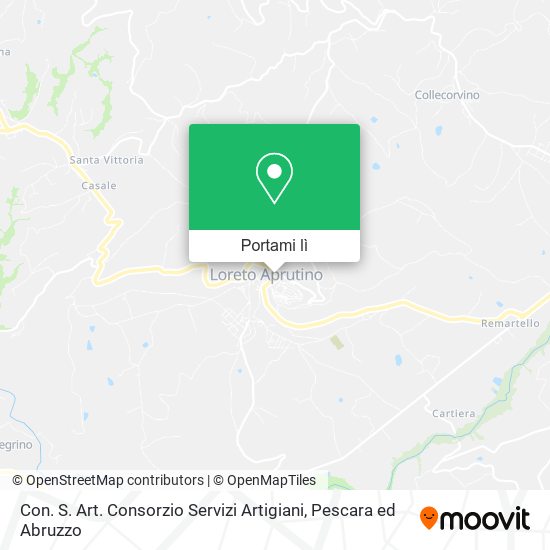 Mappa Con. S. Art. Consorzio Servizi Artigiani