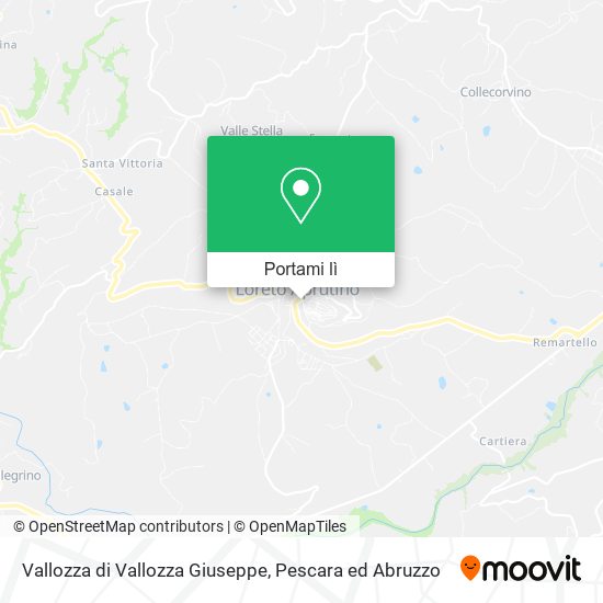 Mappa Vallozza di Vallozza Giuseppe