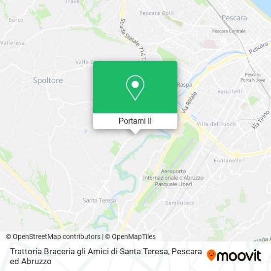 Mappa Trattoria Braceria gli Amici di Santa Teresa