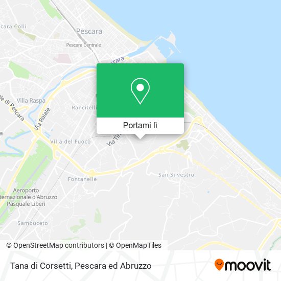 Mappa Tana di Corsetti