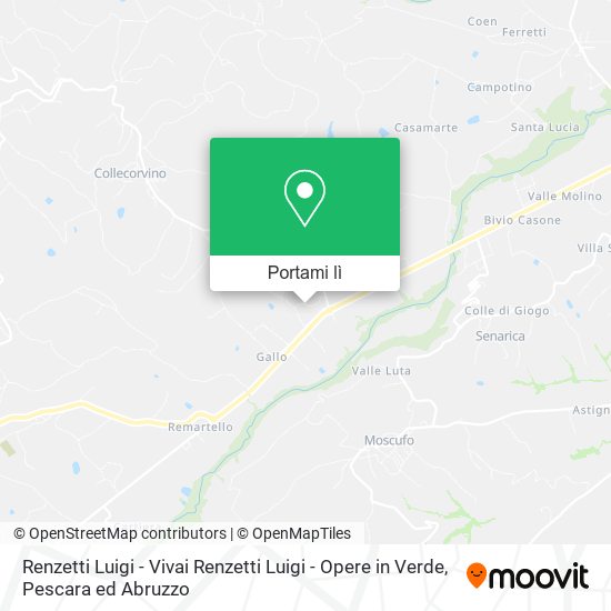 Mappa Renzetti Luigi - Vivai Renzetti Luigi - Opere in Verde
