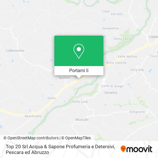 Mappa Top 20 Srl Acqua & Sapone Profumeria e Detersivi