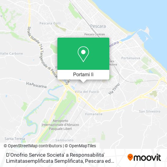 Mappa D'Onofrio Service Societa' a Responsabilita' Limitatasemplificata Semplificata