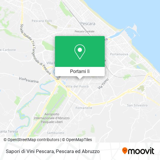 Mappa Sapori di Vini Pescara