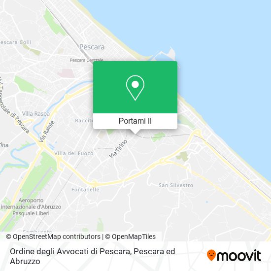 Mappa Ordine degli Avvocati di Pescara