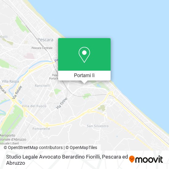 Mappa Studio Legale Avvocato Berardino Fiorilli
