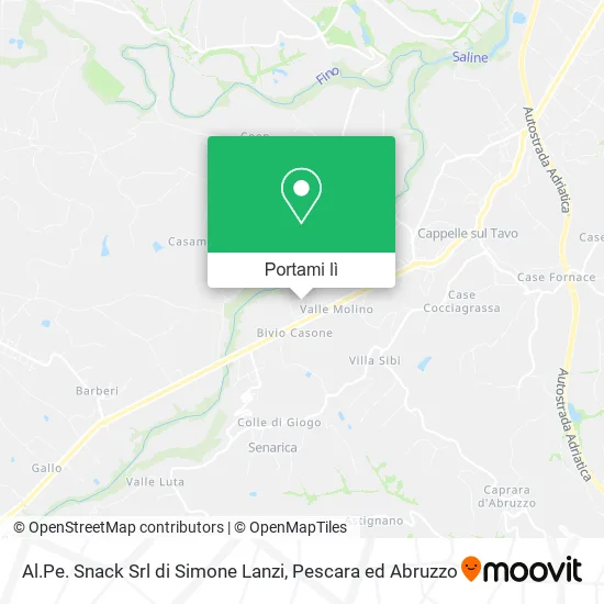 Mappa Al.Pe. Snack Srl di Simone Lanzi