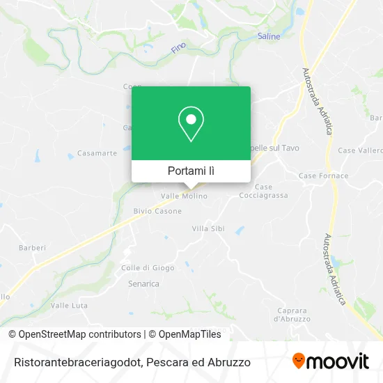 Mappa Ristorantebraceriagodot