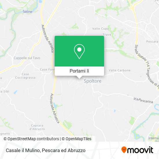 Mappa Casale il Mulino