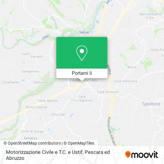 Mappa Motorizzazione Civile e T.C. e Ustif