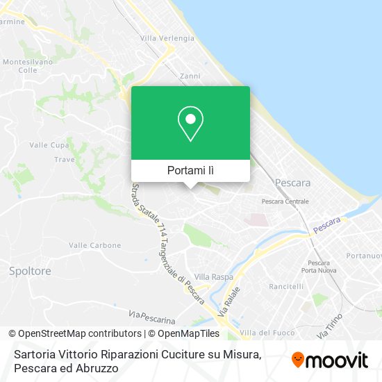 Mappa Sartoria Vittorio Riparazioni Cuciture su Misura