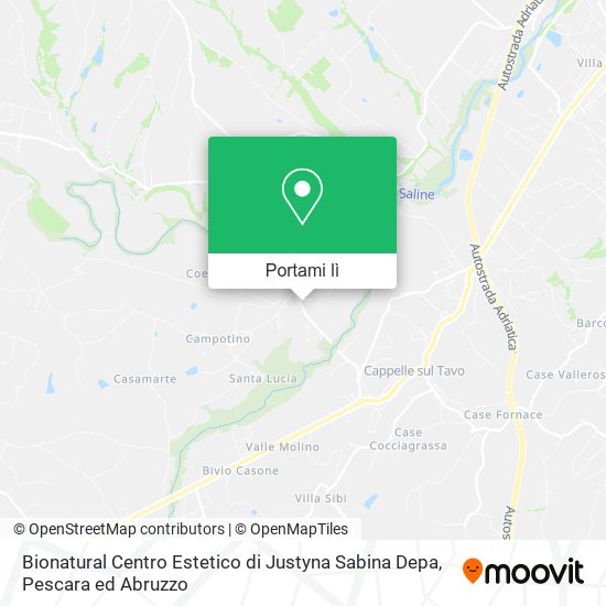 Mappa Bionatural Centro Estetico di Justyna Sabina Depa