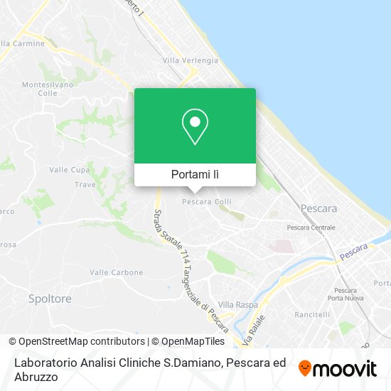 Mappa Laboratorio Analisi Cliniche S.Damiano