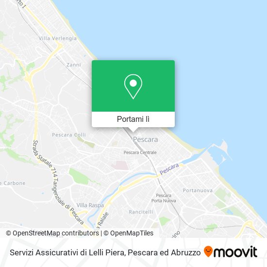 Mappa Servizi Assicurativi di Lelli Piera