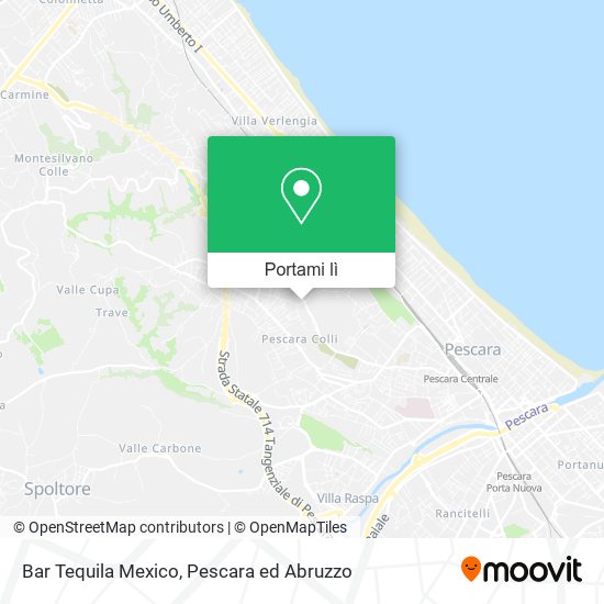 Mappa Bar Tequila Mexico