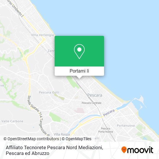 Mappa Affiliato Tecnorete Pescara Nord Mediazioni