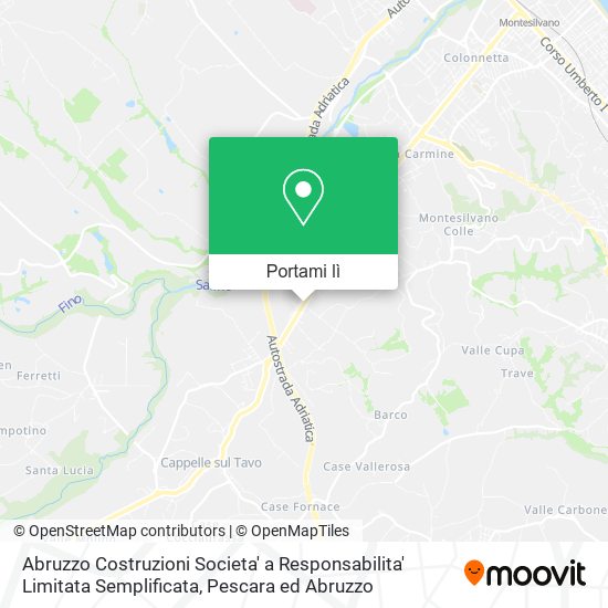 Mappa Abruzzo Costruzioni Societa' a Responsabilita' Limitata Semplificata