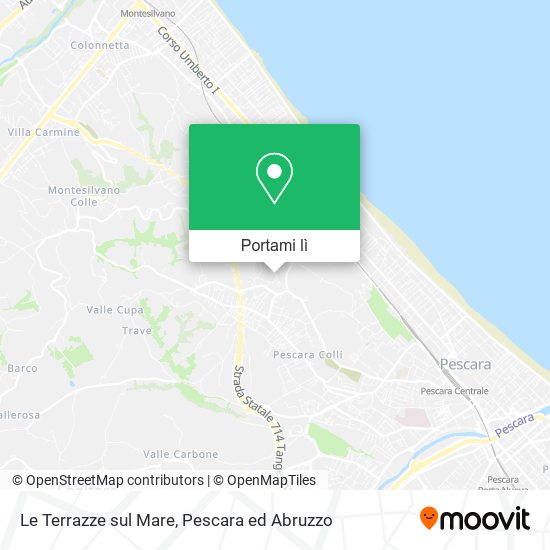 Mappa Le Terrazze sul Mare