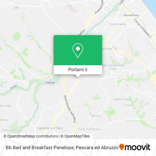 Mappa Bb Bed and Breakfast Penelope
