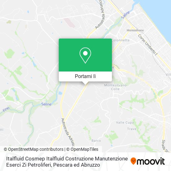 Mappa Italfluid Cosmep Italfluid Costruzione Manutenzione Eserci Zi Petroliferi