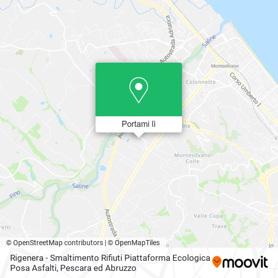 Mappa Rigenera - Smaltimento Rifiuti Piattaforma Ecologica Posa Asfalti
