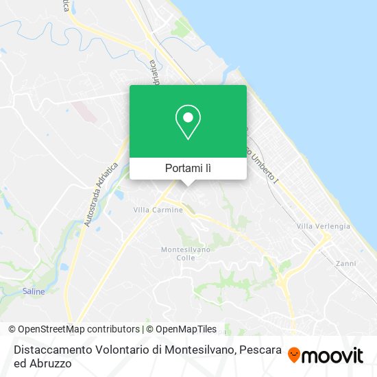 Mappa Distaccamento Volontario di Montesilvano