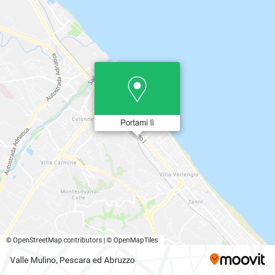 Mappa Valle Mulino