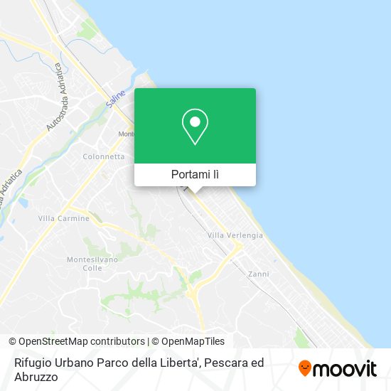 Mappa Rifugio Urbano Parco della Liberta'