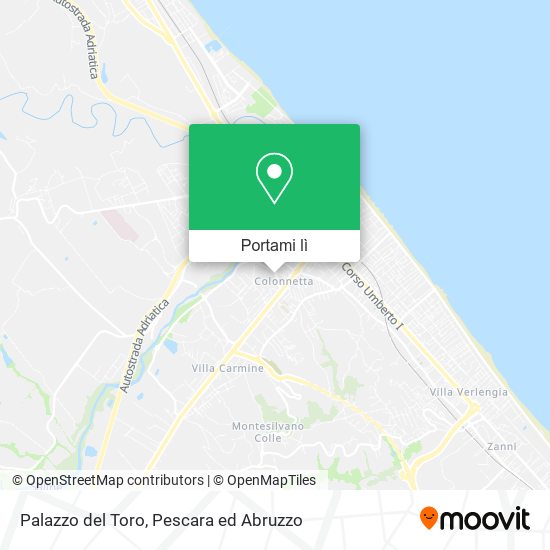 Mappa Palazzo del Toro
