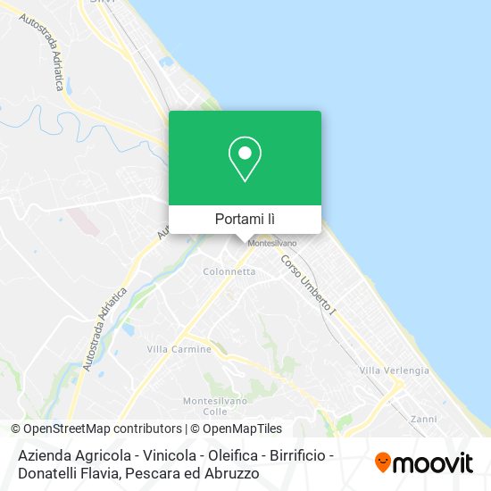 Mappa Azienda Agricola - Vinicola - Oleifica - Birrificio - Donatelli Flavia