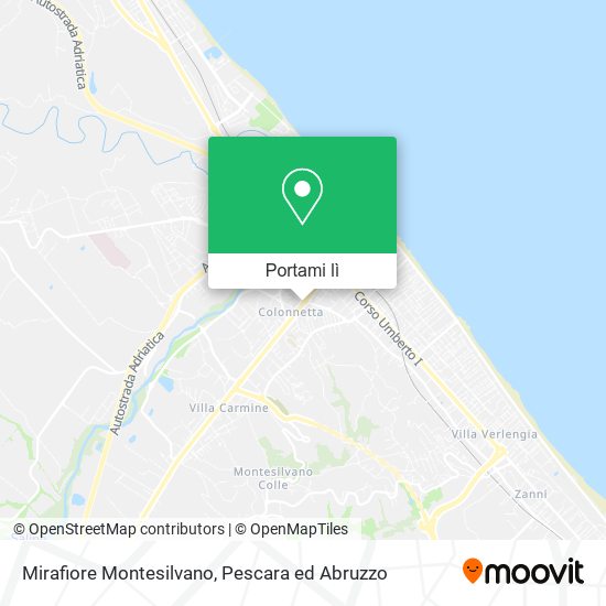 Mappa Mirafiore Montesilvano
