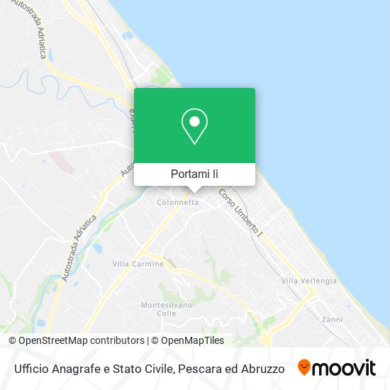 Mappa Ufficio Anagrafe e Stato Civile