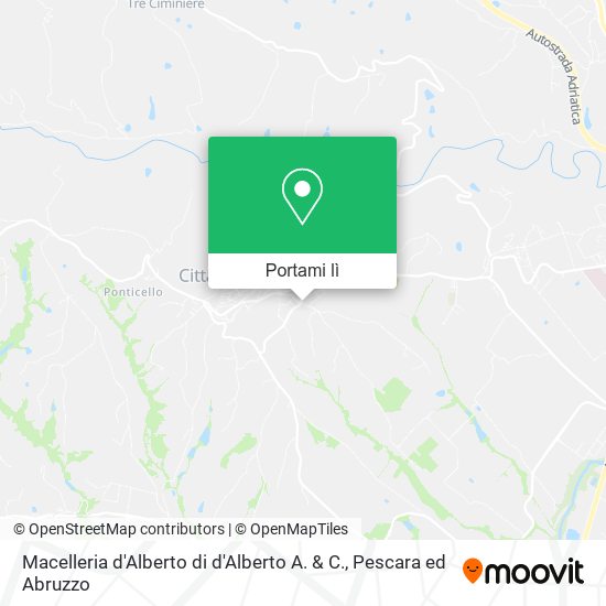 Mappa Macelleria d'Alberto di d'Alberto A. & C.