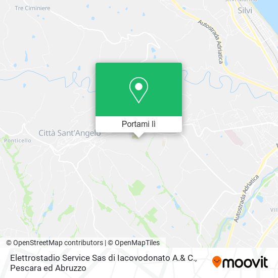 Mappa Elettrostadio Service Sas di Iacovodonato A.& C.