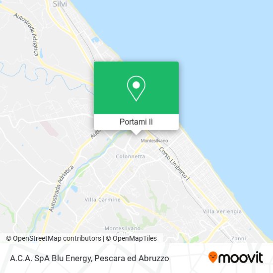 Mappa A.C.A. SpA Blu Energy