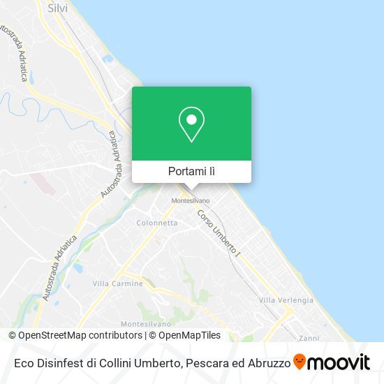 Mappa Eco Disinfest di Collini Umberto