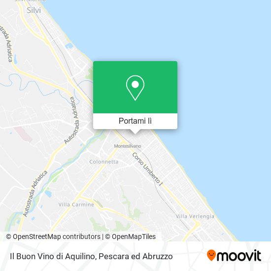 Mappa Il Buon Vino di Aquilino