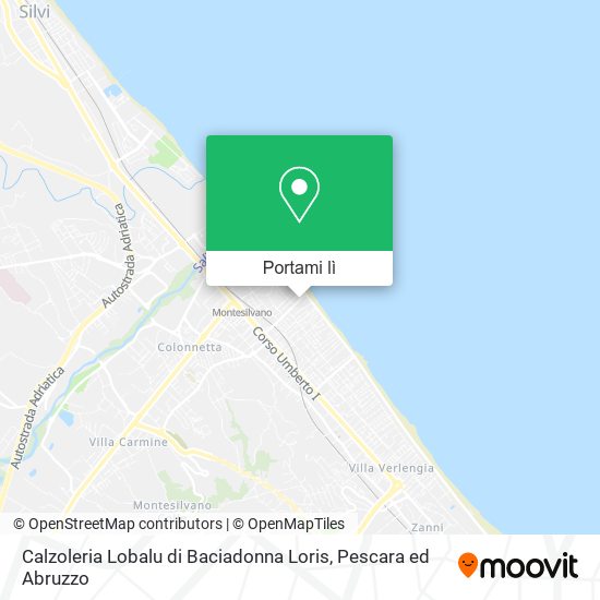 Mappa Calzoleria Lobalu di Baciadonna Loris